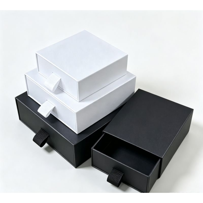 Custom sliding drawer rigid gift box