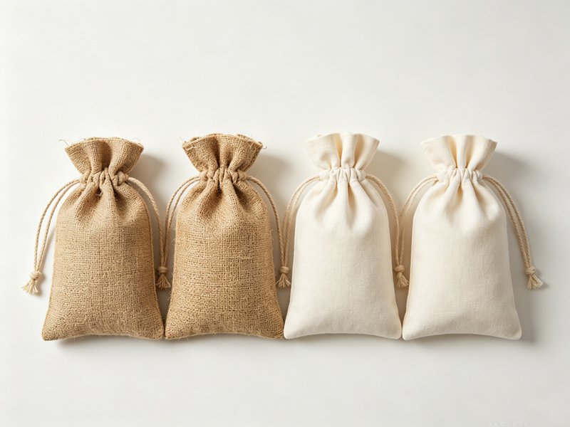 Natural linen material close-up
