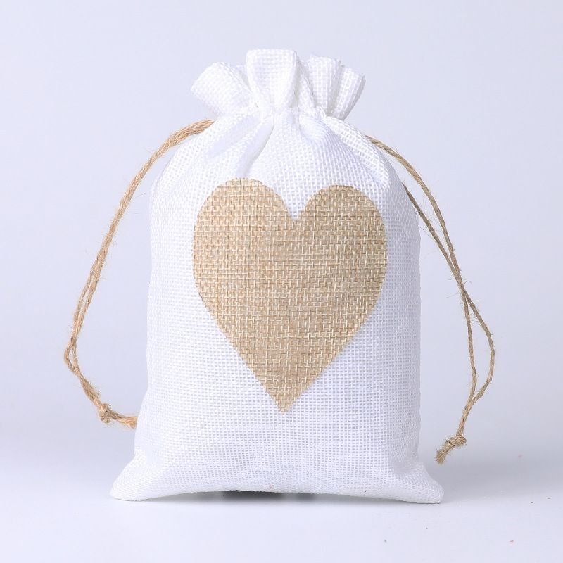 Burlap gift bag