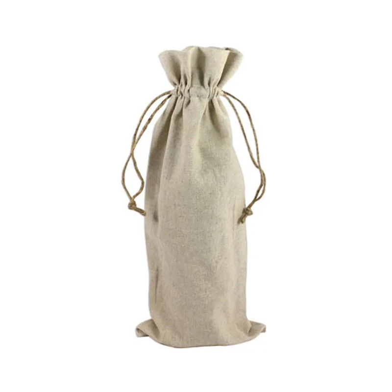 Linen wine bag