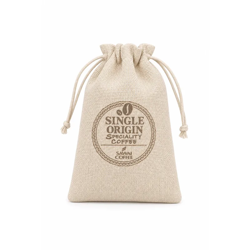 Rustic wedding favor bag linen