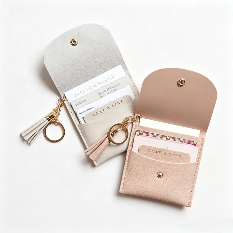 Microfiber card holder pouch