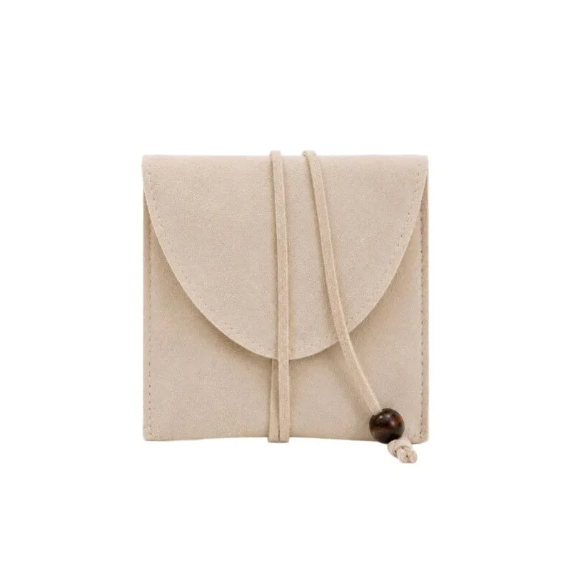 Suede jewelry pouch