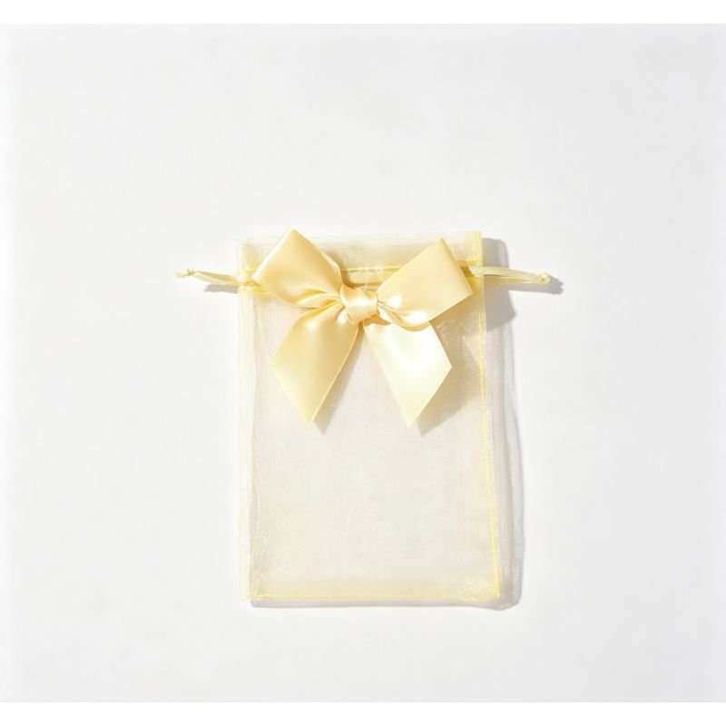 Sheer organza wedding favor bag
