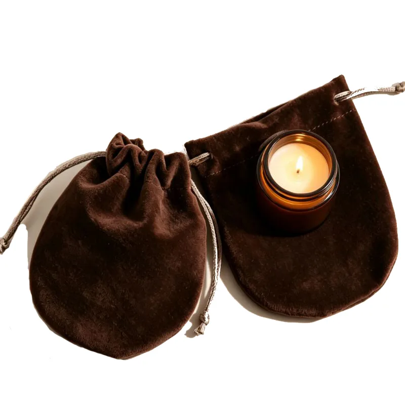 Velvet pouch for candles