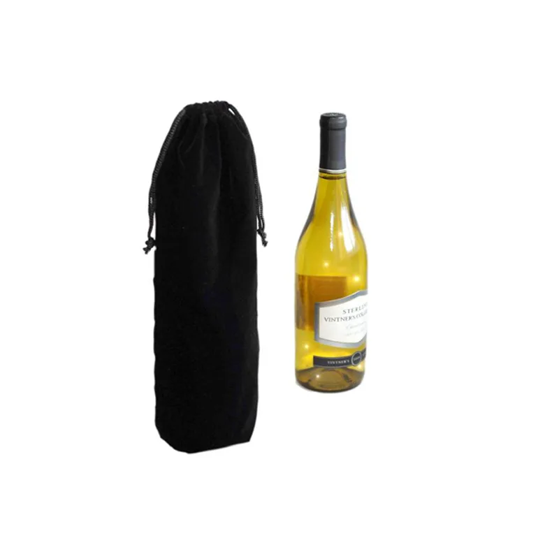 Velvet wine bottle bag